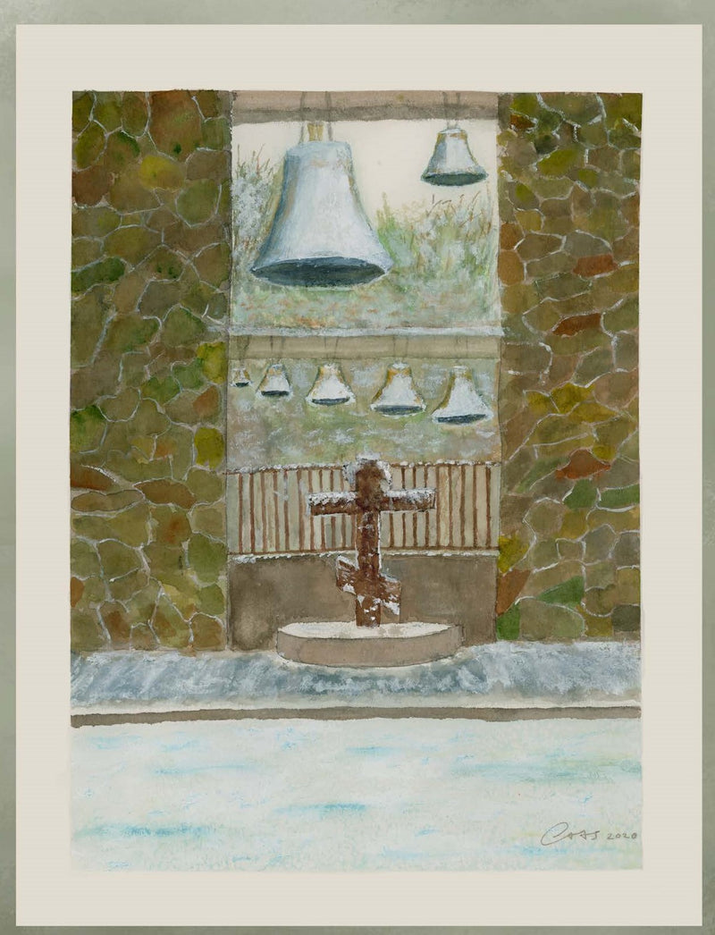 5pk - Christmas Card with Bell Tower