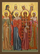 Icon of the Choir of Holy Mothers (Large)