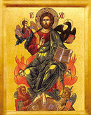 11T07 Icon of Christ the Just Judge - 20th c. St. Anthony's Monastery 4.75x6.25