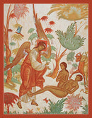 11T15 Icon of The Creation of Adam and Eve - Russian 4.75x6