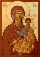 12G70 Icon of the Most Holy Theotokos - 20th c. Ellwood City 4.25x6