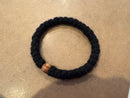 33 Wrist Prayer Rope 4 Ply Black Olive Bead Simple