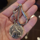 Silver Christ Keychain