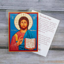 Christ the Savior Prayer Card Laminated Icon Print - 2x3”