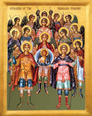 1AN25 Icon of the Synaxis of the Bodiless Powers - 20th c. 5x6.25