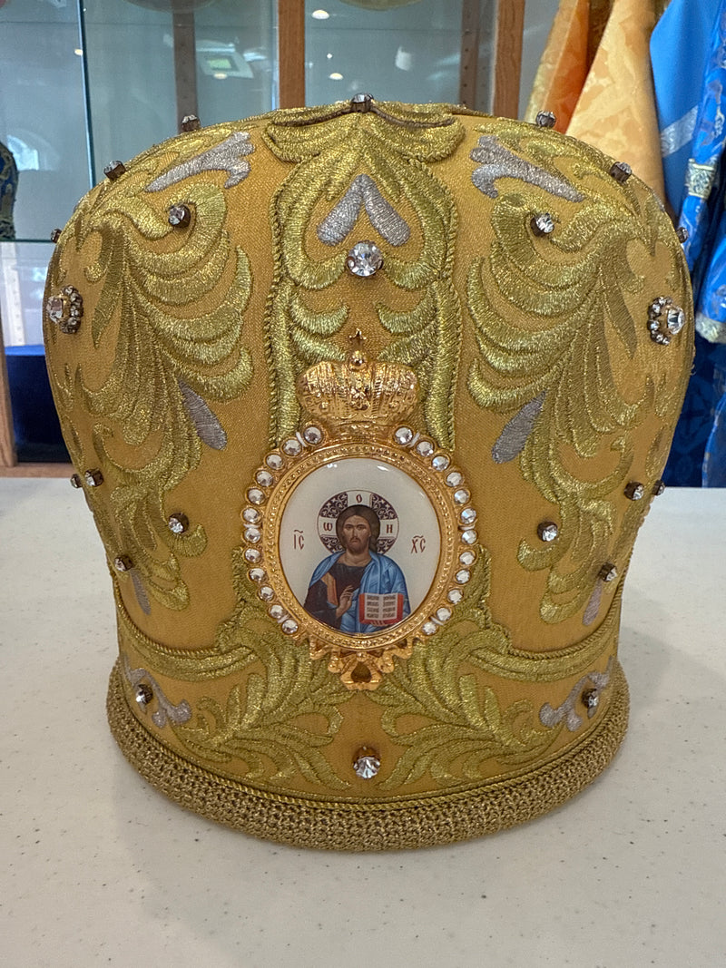 Yellow Priest Mitre