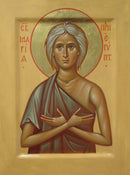 1MA79 Icon of St. Mary of Egypt - (Russian) 7.5x10.25