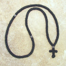 150-knot Prayer Rope - 2 ply with Silver Metallic Beads