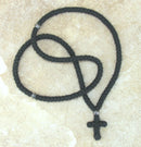 150-knot Prayer Rope - 3 ply with Silver Metallic Beads