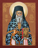 1PO13 Icon of St. Porphyrios of Kavsokalivia (polystavroi vestments) 5x6.25