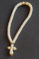 Satin Greek-Style Prayer Rope - White
