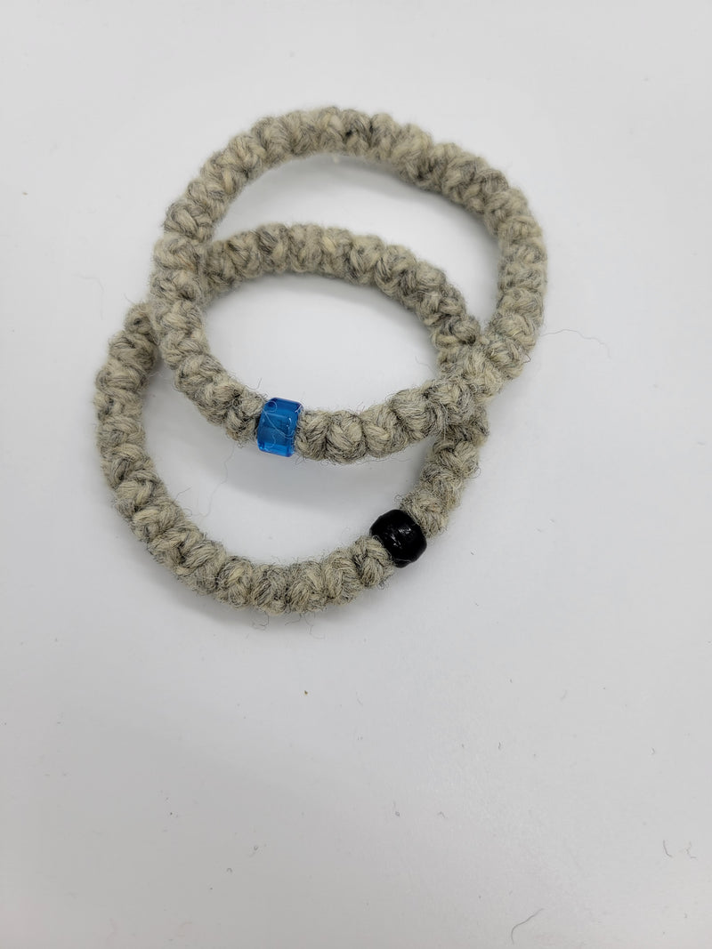 Handmade wool prayer rope