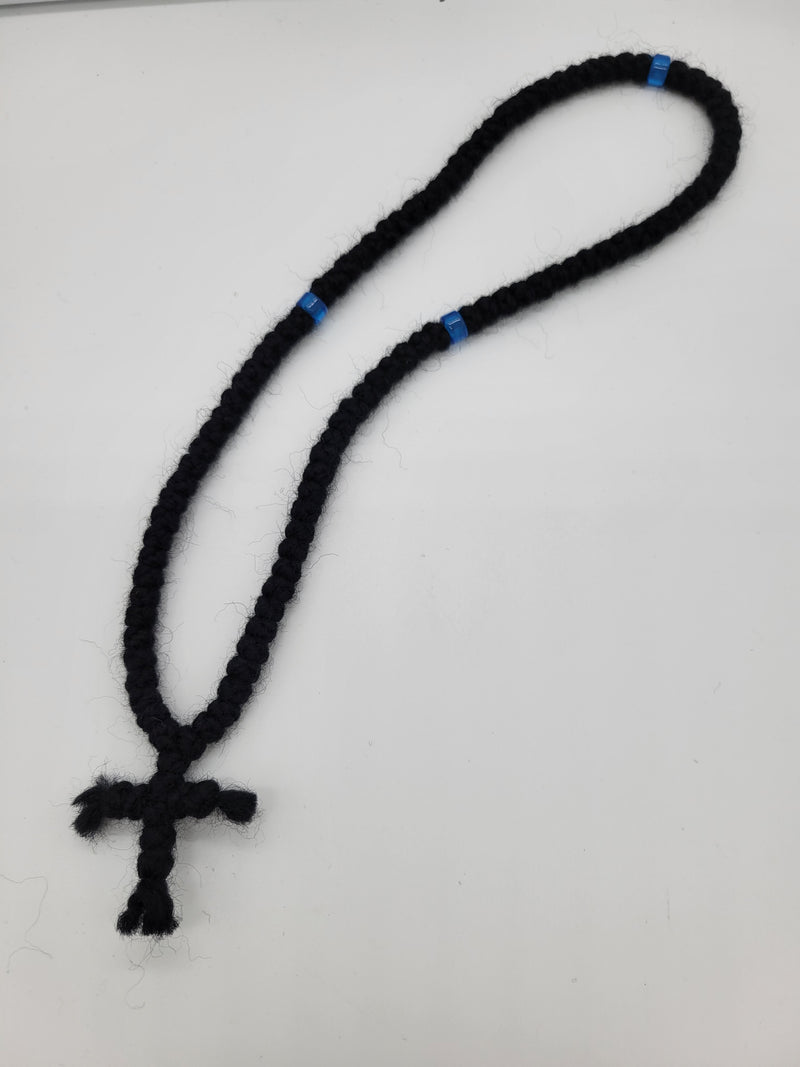 Handmade wool prayer rope