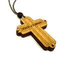 Wooden Cross Crucifix for Car or Room