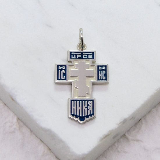 St. Job Cross (Silver, Enamel)