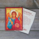 Archangel Michael Prayer Card Laminated Icon Print - 2x3”