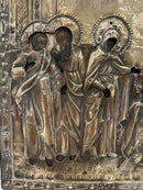Antique Icon Appearance of Mother of God to St Serguis