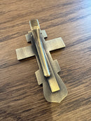 Icon Visor Clip: Emperor's (Slavic) Cross - Antique Gold