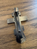 Icon Visor Clip: Emperor's (Slavic) Cross - Antique Silver