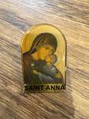 Icon pin St. Anna with Mary