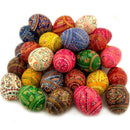 Pysanky eggs (Wooden, Hand Painted, Assorted Colors)