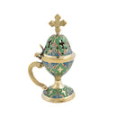 Green & Blue Enamel Coated Censer 78C