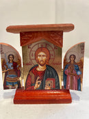 Triptych (Wooden, House Style) - Christ with Archangels