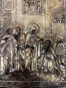Antique Icon Appearance of Mother of God to St Serguis