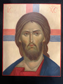 Handwritten Icon of Christ 2 by Iconography student Lathon