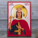 St. Olga of Alaska Prayer Card Laminated Icon Print - 3x4”