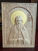 St Herman Gilded Icon Maple