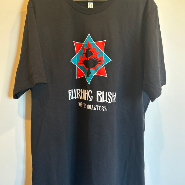 90s BUSHMILLS BLACK BUSH ウイスキー 広告アートTシャツ Burning Bush Men's T-Shirt
