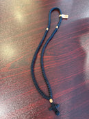 150 Knot Prayer Rope 3 Ply Black Olive Bead