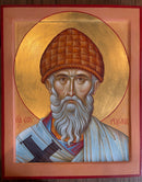 Large Handwritten Icon of St. Spyridon
