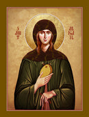 1GO15 Icon of St. Abigail (Gobnait) 4.75x6.25