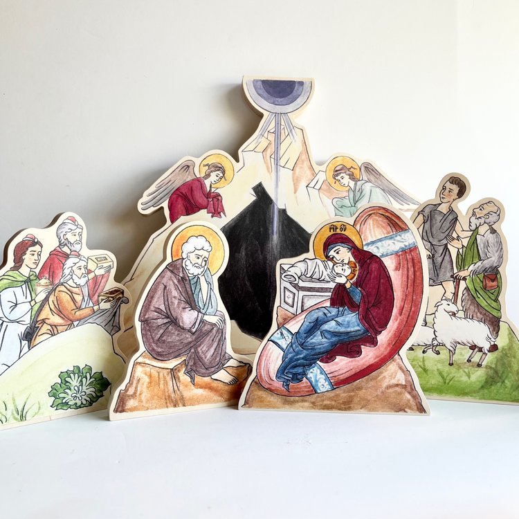 Wooden Nativity Set