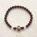 Bordeaux Swarovski Pearl Prayer Bracelet