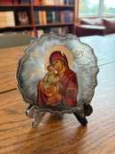 Black Resin Icon of the Theotokos