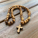BOW-50 Bethlehem Olive Wood 50-Bead Prayer Rope