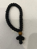 33 knot prayer rope with cross and bead