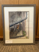 Broken Barnside Watercolor