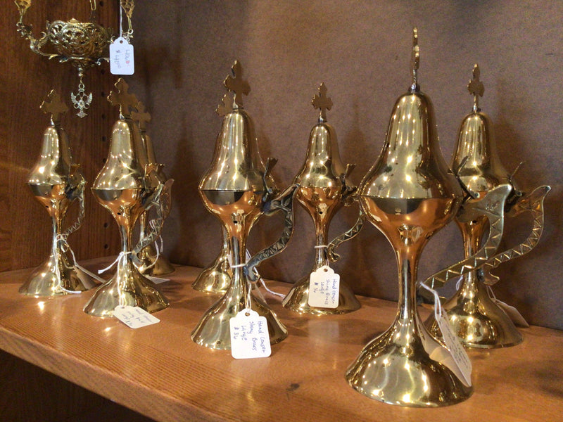 Hand Censer Shiny Brass Large