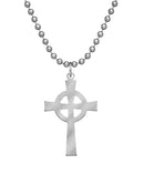 Genuine U.S. Military Issue Celtic Cross with Beaded Chain - 24"