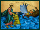 1CW25 Icon of Christ Walking on the Water 4.5x6