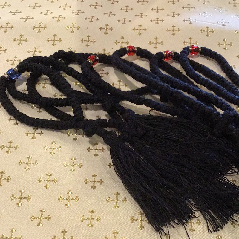 50 knot wool prayer rope