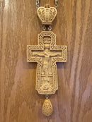 wood jeweled cross