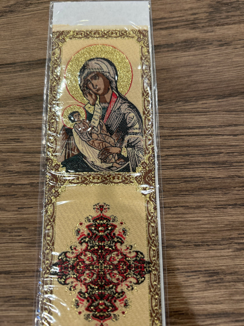 Bookmark Icon Fabric - Theotokos with Christ