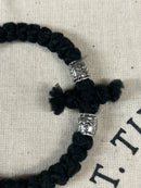 33 Knot Prayer Bracelet with Silver Metal Accents