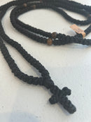 300 Knot Satin 4 Ply Prayer Rope Dark Olive Bead