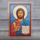 Christ the Savior Prayer Card Laminated Icon Print - 2x3”